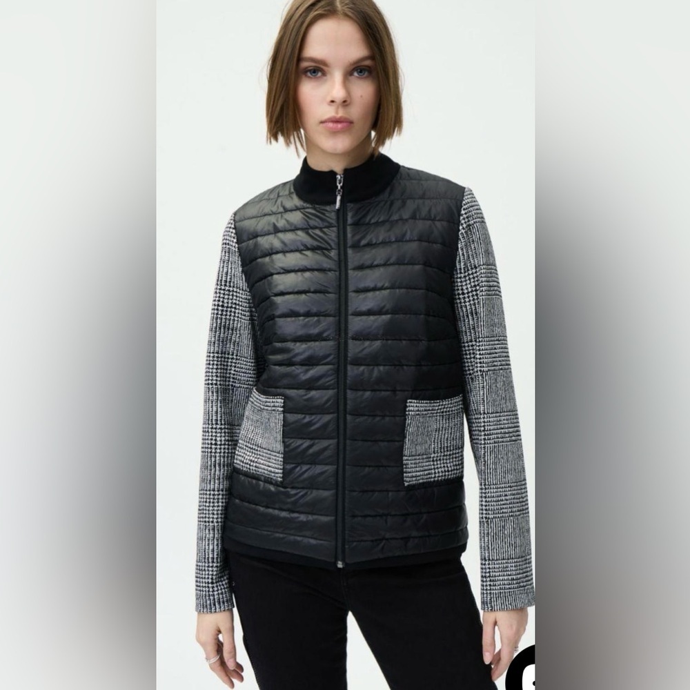 Joseph Ribkoff zip front cardigan jacket size 10 EUC